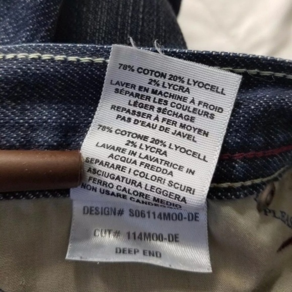 Habitual Sz 26 Jeans Slim Straight Leg Low Rise Dark Wash Y2K 90s - Picture 6 of 8